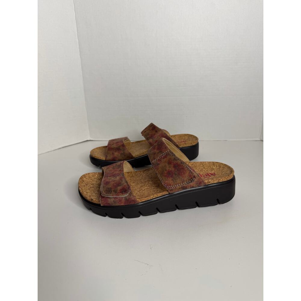Alegria Bryce Double Strap Adjustable Comfort Sandals Cognac Rose EU 38 US 7.5